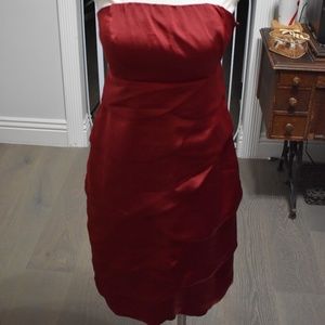 The Limited Strapless Red Dress